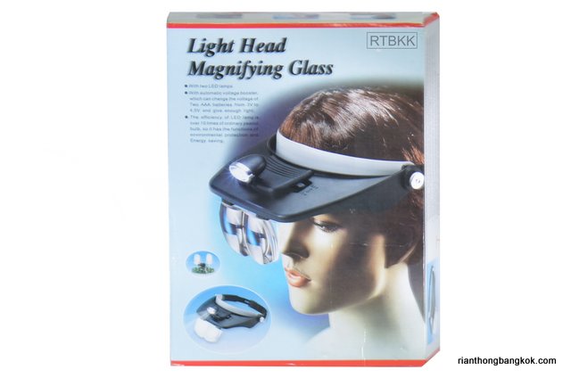 กล้องขยาย - head loupe with light กล้องขยาย - head loupe with light