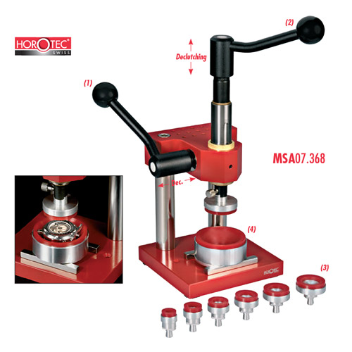 อุปกรณ์เปิดปิดฝาหลังนาฬิกาชุดใหญ่ Horotec MSA 07.368 อุปกรณ์เปิดปิดฝาหลังนาฬิกาชุดใหญ่ Horotec MSA 07.368