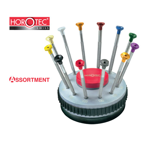 ชุดไขควง 12 ชิ้นพร้อมฐานหมุน Horotec MSA 01.201-C ชุดไขควง 12 ชิ้นพร้อมฐานหมุน Horotec MSA 01.201-C