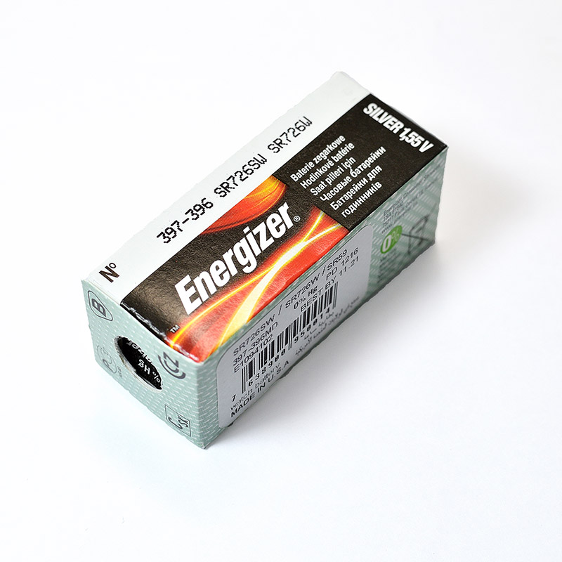 ถ่านนาฬิกายี่ห้อ Energizer 1.55V จำนวน 1 กล่อง (10 ก้อน) ถ่านนาฬิกายี่ห้อ Energizer 1.55V จำนวน 1 กล่อง (10 ก้อน)
