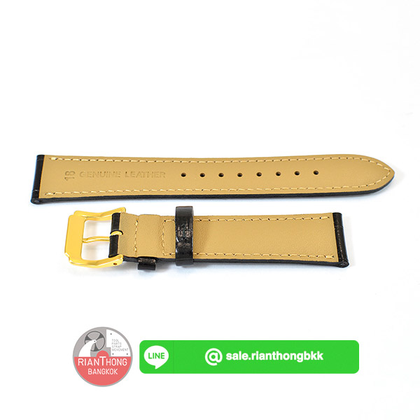 สายหนังแท้ลายจระเข้ ยี่ห้อ SunBear Tokyo สีดำ สายหนังแท้ลายจระเข้ ยี่ห้อ SunBear Tokyo สีดำ