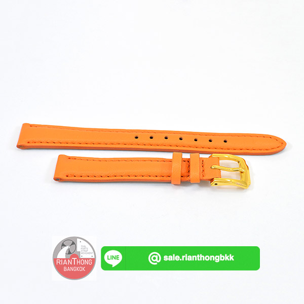 สายนาฬิกาผู้หญิงหนังวัวแท้ ยี่ห้อ SunBear Tokyo สีส้ม สายนาฬิกาผู้หญิงหนังวัวแท้ ยี่ห้อ SunBear Tokyo สีส้ม