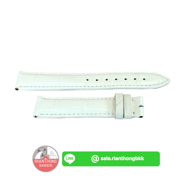 สายหนังจระเข้แท้ สีขาว ยี่ห้อ ROMANO ITALY สายหนังจระเข้แท้ สีขาว ยี่ห้อ ROMANO ITALY