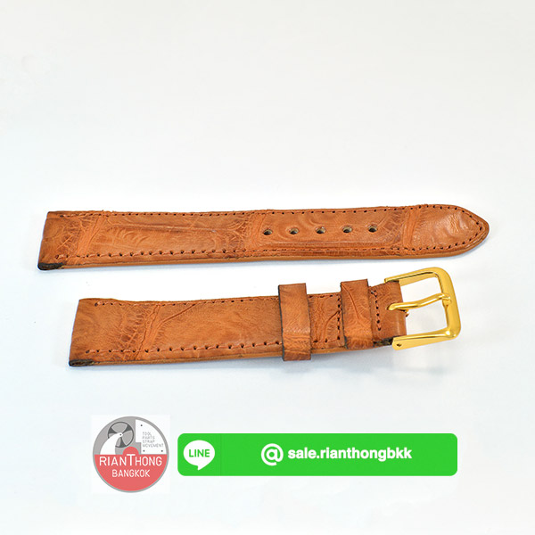 สายหนังจระเข้แท้ Handmade สีแทน ผลิตในประเทศ สายหนังจระเข้แท้ Handmade สีแทน ผลิตในประเทศ