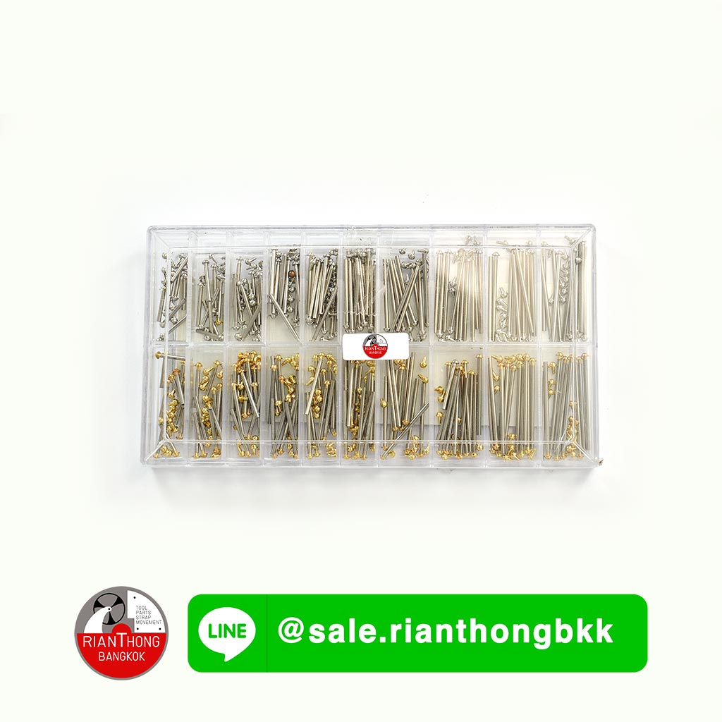 สลักสายนาฬิกา Screw T-Bar แบบขันเกลียวแบบกล่อง สลักสายนาฬิกา Screw T-Bar แบบขันเกลียวแบบกล่อง