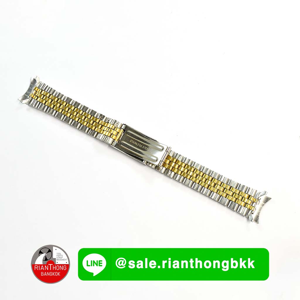 สายนาฬิกาสแตนเลส สองกษัตริย์ (Two-tone) ทรง Jubilee หัวสายโค้ง สายนาฬิกาสแตนเลส สองกษัตริย์ (Two-tone) ทรง Jubilee หัวสายโค้ง