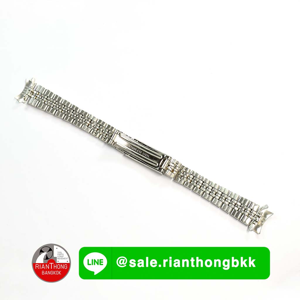 สายนาฬิกาสแตนเลสผู้หญิง สองกษัตริย์ (Two-tone) ทรง lady Jubilee หัวสายโค้ง สายนาฬิกาสแตนเลสผู้หญิง สองกษัตริย์ (Two-tone) ทรง lady Jubilee หัวสายโค้ง