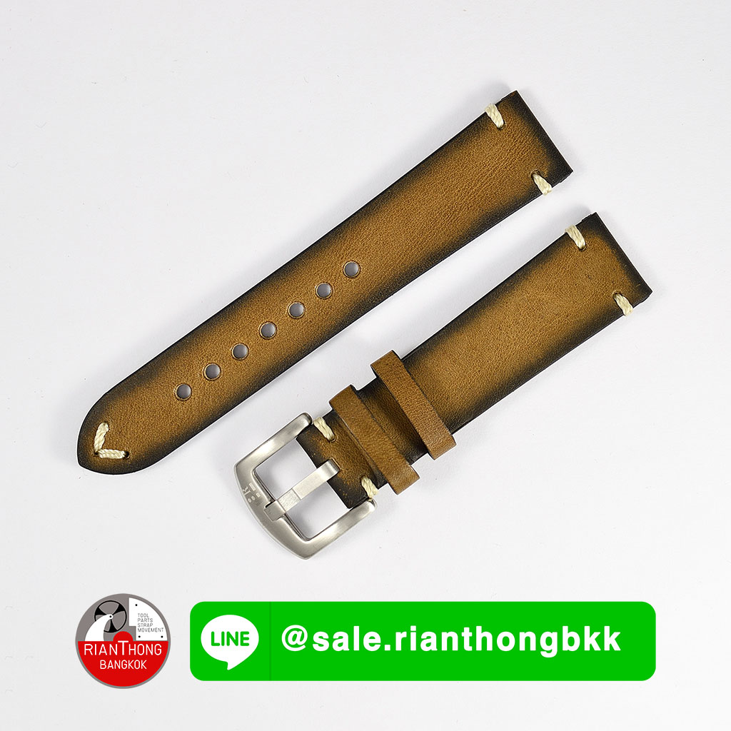 สายนาฬิกาหนังแท้ Romano Italy 18มม. สไตล์ Vintage Two-Tone สายนาฬิกาหนังแท้ Romano Italy 18มม. สไตล์ Vintage Two-Tone