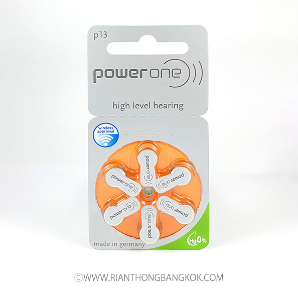 ถ่านหูฟังยี่ห้อ Power one จากประเทศเยอรมนี ถ่านหูฟังยี่ห้อ Power one จากประเทศเยอรมนี
